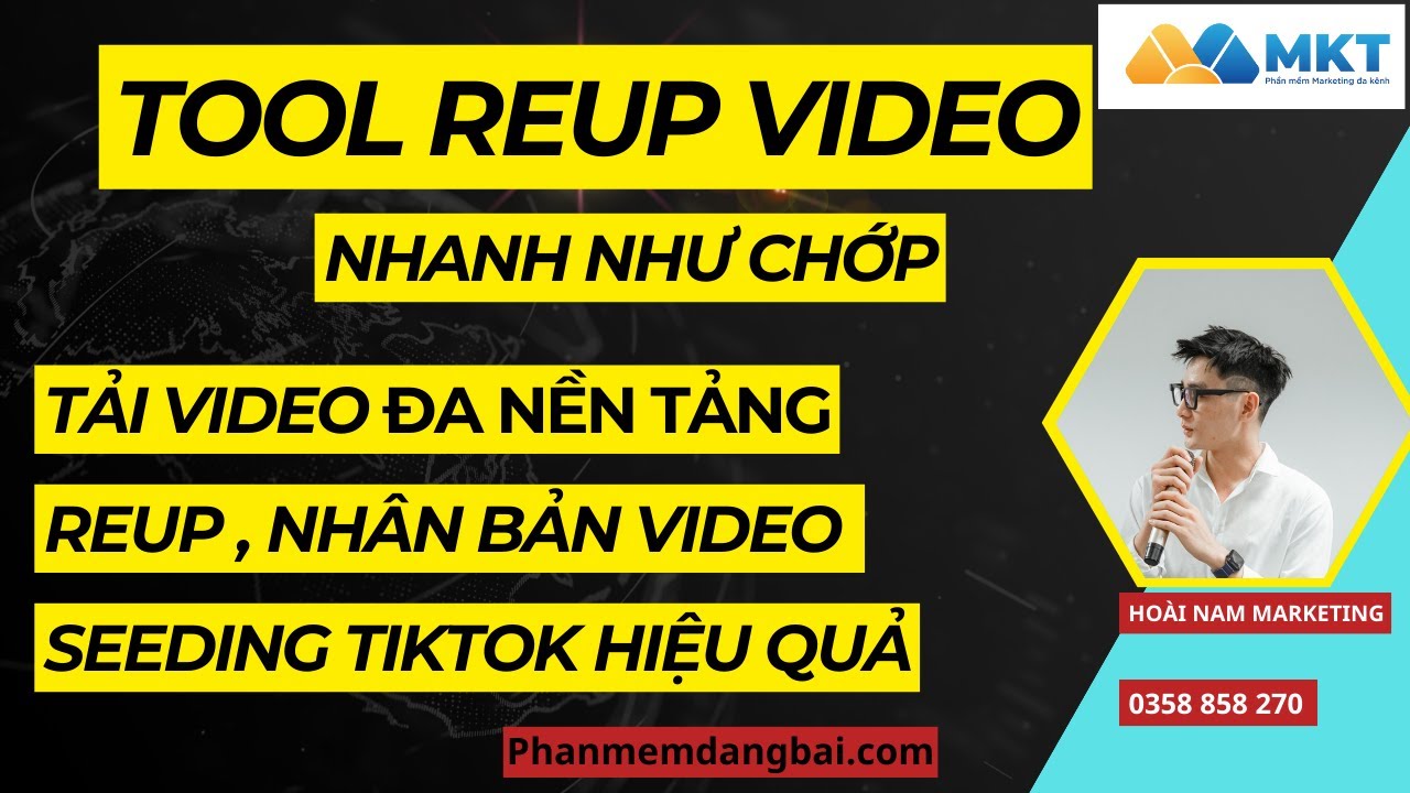 Reup Tool Reup Tiktok , Phần mềm Reup Video Tiktok , Seeding Livestream ...