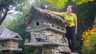 Technique building stones pigeon house - Raise pigeon - Building farm with stones | Đào Daily Farm