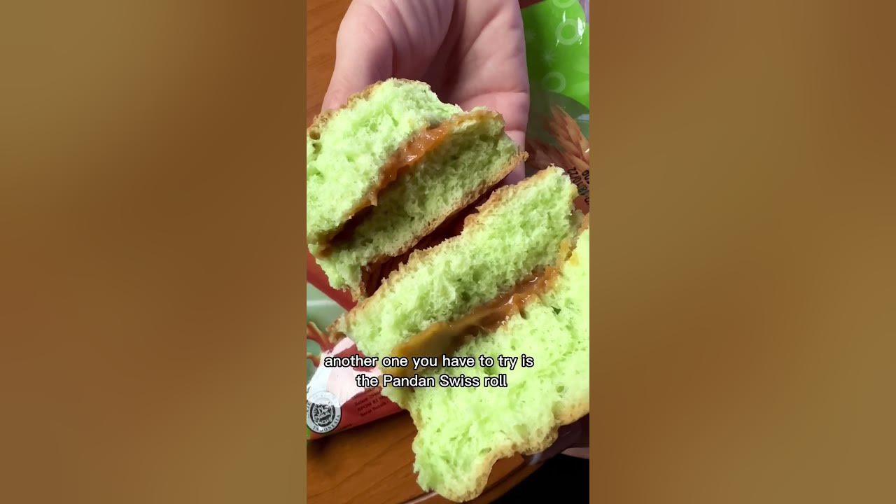 Must try Indonesian food (kaya bun + pandan Swiss roll) #shorts #indonesianfood