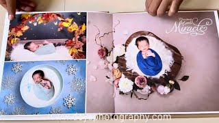 Newborn Baby Shoot Photo Album, Premium Layflat Design, Best Quality 100 Years Life Sheet