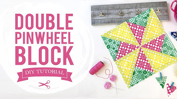 Time to Fiesta- Double Pinwheel Quilt Block Tutorial