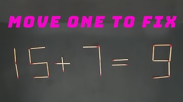 Only 1% Can Solve This Matchstick Puzzle – Move 1 Stick to Win!