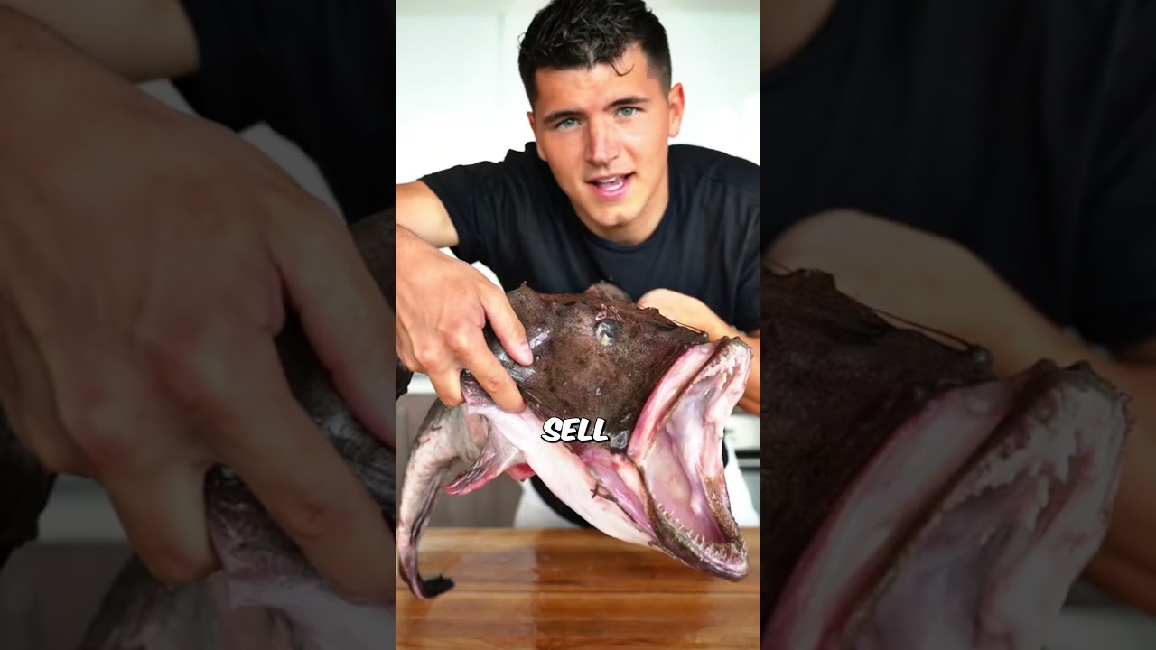 The Ugliest Fish Tastes Like Lobster?! 🦞🔪#shorts