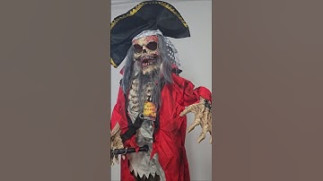 Piraten Skelett 190cm animiert Halloween Deko Animatronic #halloween #spooky #pirate
