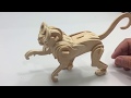 3D Woodcraft Construction Kit DIY, How to assembly the Wooden Monkey 3D Woodcraft Construction Kit DIY, How to assembly the Wooden Monkey