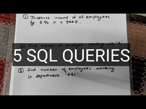 Video: Hur Man Gör SQL-fråga