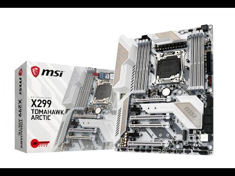 MSI X299 Tomahawk Arctic Motherboard  in a White Arctic Edition launched