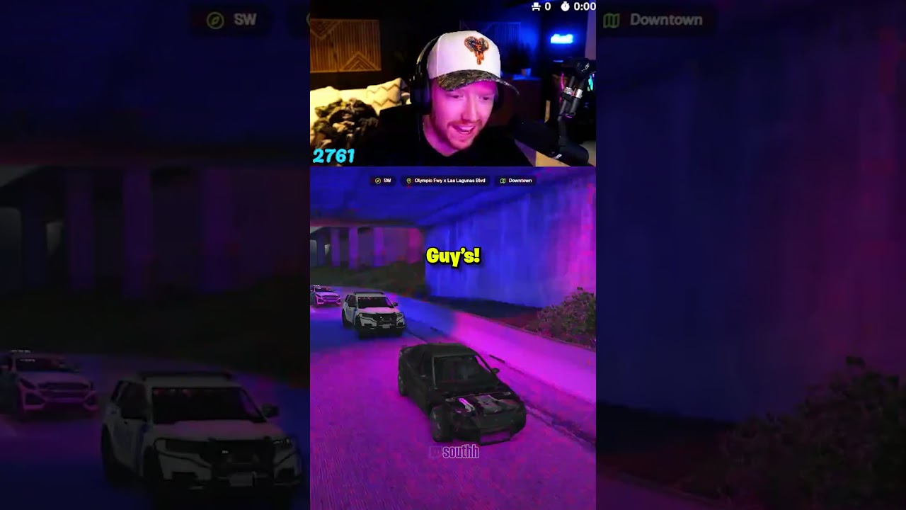 this Police Chase was PURE CHAOS in GTA RP! 🤣