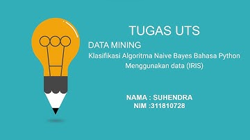 Klasifikasi Algoritma Naive Bayes Bahasa Python Menggunakan data (IRIS)