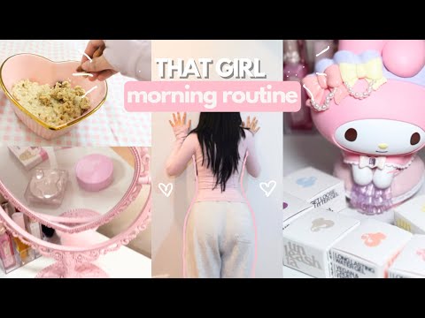 THAT GIRL MORNING ROUTINE ❄🩰 manifesting beauty, healthy habits, working out | vlogmas 2023