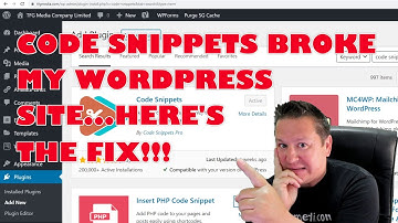 How to put CODE SNIPPETS plugin into SAFE MODE