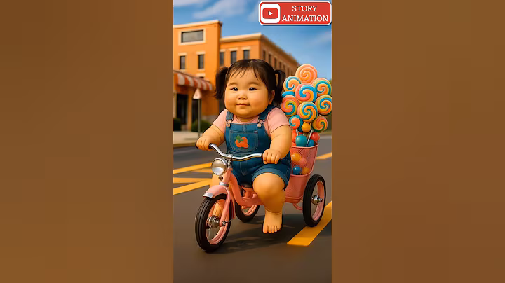 Cute baby brings colourful Lolipop 😢 #ai #lolipop #girl #baby