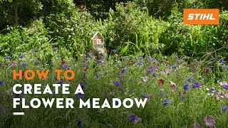 DIY wildflower pollinator garden | STIHL How To
Plant a wildflower meadow and help pollinators!
A flowering meadow is a great addition to classic flower beds and an alternative to lawn. The wildflowers provide a valuable food source for wild bees, butterflies and other insects. Depending on the region, a seed mixture adapted to the weather and soil should be chosen. As a general rule sandy soil and a placement in full sun work best. Learn what else to look out for in our tutorial.
👉 Material needed:
Seed mix for insect/wildflower meadows
Rope and stakes to mark the area
Sand/bird sand for stretching the seed (coarse building sand for clayey soil)
Bowl for the seeds
👉 Tools needed:
STIHL KM 56 RC-E
STIHL BF-KM
STIHL FSA 57
Wheelbarrow
Spade
Shovel
Digging Fork
Watering can
Metal rake and wooden rake
Bucket for waste
Hammer for stakes
Safety goggles/visor, hearing protection, gloves, cut protection boots
Learn more about the FSA 57 battery trimmer at stihl.com or your local dealers.
Thanks for watching. Did you enjoy this video? If so, feel free to give this video a like and subscribe to our channel.
00:00:06 Tool and material overview
00:00:11 Mark area for your wildflower meadow
00:00:22 Prepare soil and ground for seeding
00:00:45 Ad clay to settled and leveled grownd
00:01:16 Mix seeds with light sand and distribute on soil
00:01:26 prepare soil for successful plant growth
00:01:45 Add water source for pollinators
00:02:17 Maintain and trim wild flower patch
00:00:54 Turn wildflower meadow perennial DIY wildflower pollinator garden | STIHL How To