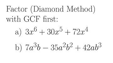 Factoring Trinomials by Factoring out the GCF First