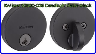 REVIEW (2026): Kwikset 92580-026 Deadbolt Matte Black. ESSENTIAL details.