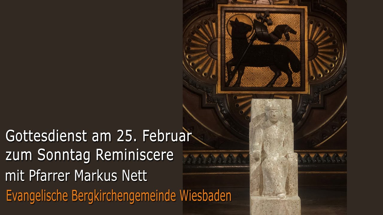 Gottesdienst zum Sonntag Reminiscere am 25.02.2024 um 11:30 Uhr - YouTube