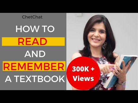 How to Read a Textbook Efficiently u0026 Remember What You Read or Studied | ChetChat Study Tips