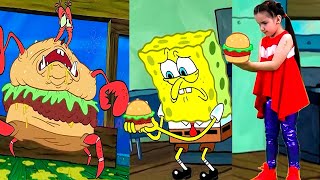 SpongeBob | Krabby Patty Creature Feature! 😱 & Dominika