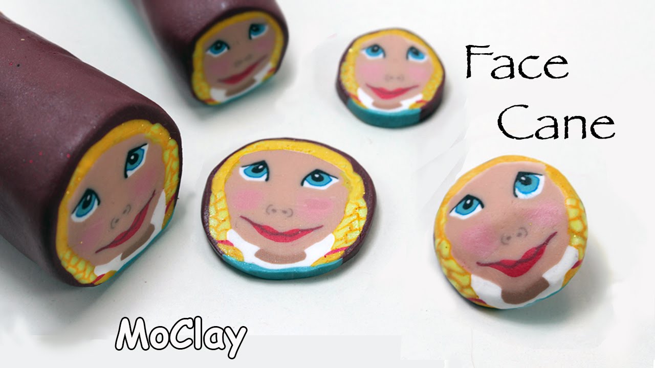 DIY Polymer Face Cane tutorial - YouTube