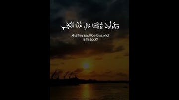 ويقولون يا ويلتنا مال هذا الكتاب لا يغادر صغيرة ولا كبيرة الا احصاها سورة الكهف القارئ احمد خضر