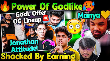 OG Players Full Shocked By Power Of GodLike🥵📈 GodL Offer OG Lineup😳 Shocked By Jonathan Earning🤑