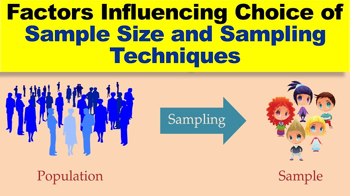 What are the factors that should be consider in choosing the appropriate sampling procedure?