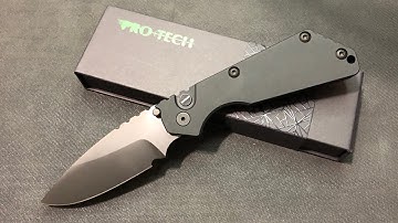 Protech Strider SnG Operator Sterile w/ Tritium Button / unboxing / quick review / comparison