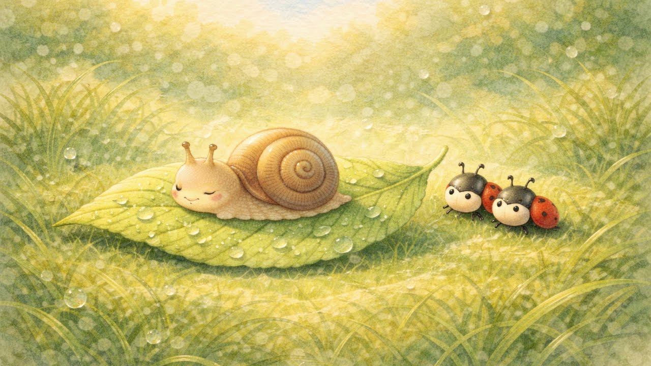 Ruhige Geschichte für Kinder: Die langsamste Schnecke | Leise Abenteuer