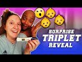 Our Surprise TRIPLETS REVEAL STORY!!!👶🏽😱 *Funny Pregnancy Reveal*