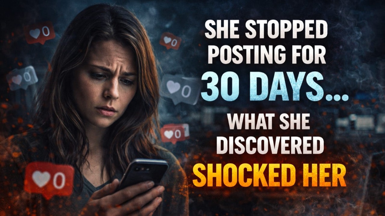 “She Stopped Posting for 30 Days… And Discovered the Truth About Social Media”
