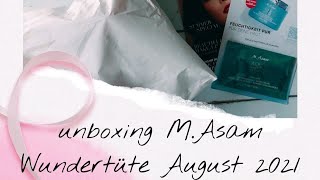 unboxing m.asam wundertüte August 2021