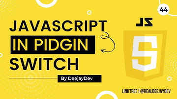 Sabi Javascript Switch Statement: Pidgin English