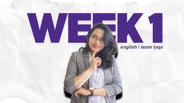 CSE 2025 (Verbal Reasoning) - Week 1 Compilation | Team Lyqa Study Outline