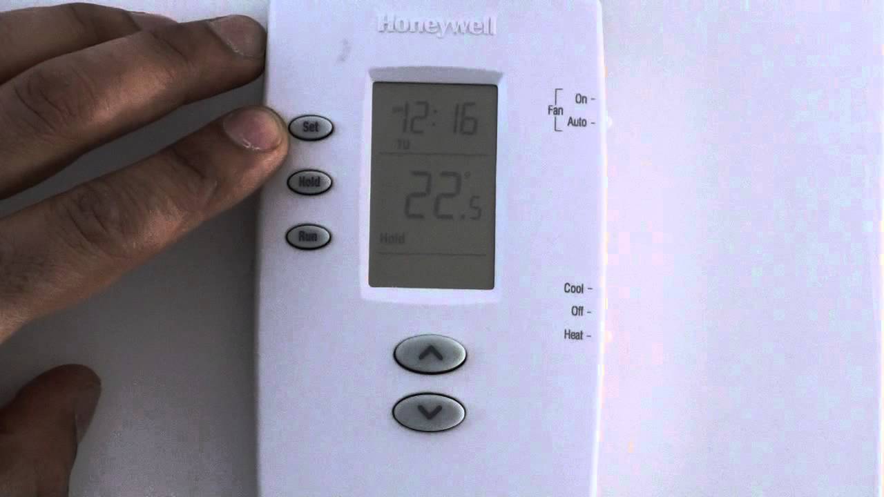 Adjusting your Programmable Thermostat - YouTube