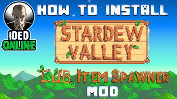 How to install Stardew Valley Item Spawner (CJB Item Spawner Mod) (Install SMAPI Mod Tutorial)