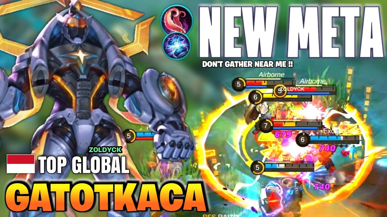 Gatot New Meta Build Top Global Gatotkaca ᴢᴏʟᴅʏᴄᴋ Gameplay Mobile Legends Youtube Mobile Legends Gameplay Legend