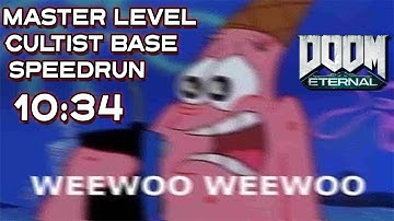 DOOM ETERNAL - Master Level Nightmare Cultist Base Speedrun 10:34 (restricted)