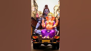 Shankar ji ka beta gadi main baitha 🙏❤️🥰 #ganesh #ganpati #ganeshchaturthi #ganpatibappamorya #bappa