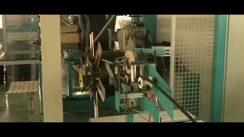 Automatic coiling,winding machine & strapping machine for drip irrigation pipe