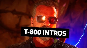 Mortal Kombat 11 - Terminator T-800 Intro Dialogue Compilation