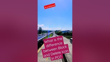 SAP MM Interview Question: What is the difference between Block and Delete Icon in the PO? : Shorts