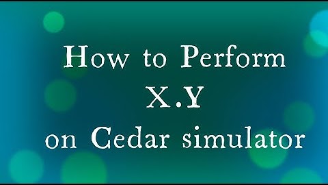 How to Perform X . Y on Cedar