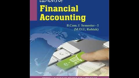 F Y B Com Sem 1 Financial Accounting Lecture No 4 by Amitaben for Gujarati Medium