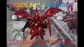 SDCS Nightingale Repaint Candy Red Fitness Build ASMR Model Kit Bandai