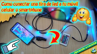 How to connect LED strips to your mobile phone or smartphone