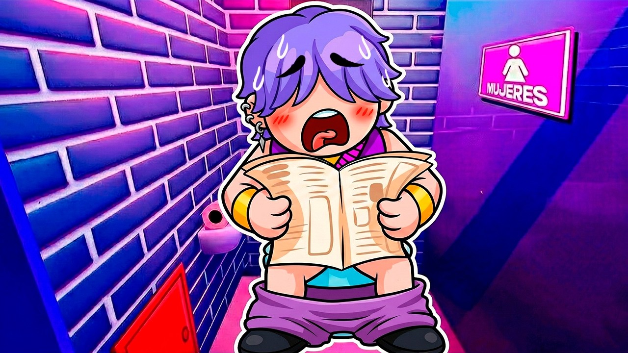 ¡Estoy ENCERRADO en un BAÑO DE CHICAS! 😨🚽