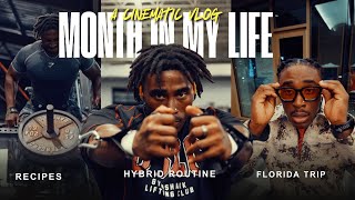 A Month in my Life | Hybrid Routine ,Home Gym set up, Went to Florida, Self Care, Seeing family.