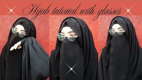 Hijab tutorial with glasses || easy hijab tutorial by Hannah shah 