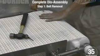 AquaPruf® 7400 Series Conveyor Disassembled in 146 Seconds