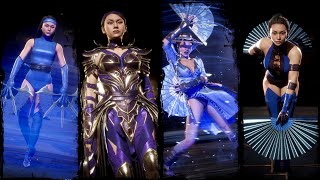 Kitana - Intros & Victories - All Main Color Skins - Mortal Kombat 11
